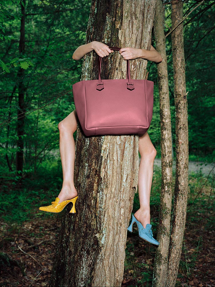 photo model fashion accessories purse shoe retouch tricolor